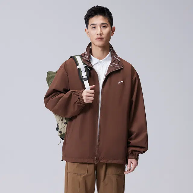 贵人鸟 生活系列 两面穿防风纯色透气简约百搭休闲宽松夹克外套 男女同款