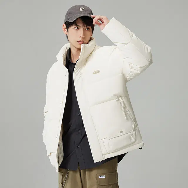 贵人鸟 立领防风舒适保暖宽松插肩棉服 男女同款