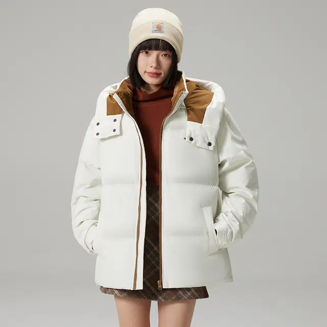 贵人鸟 保暖百搭连帽防风棉服 男女同款
