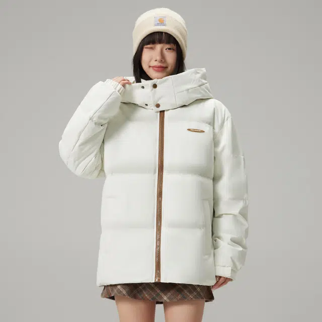 贵人鸟 保暖百搭连帽防风棉服 男女同款