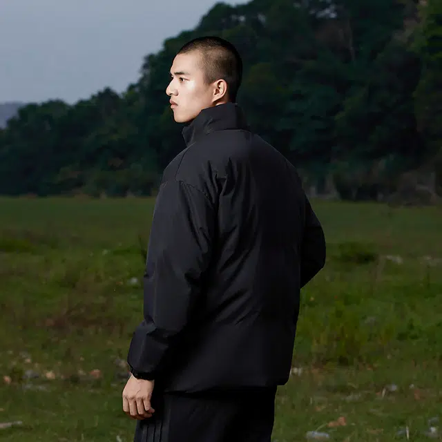 贵人鸟 宽松立领落肩面包棉服 男女同款