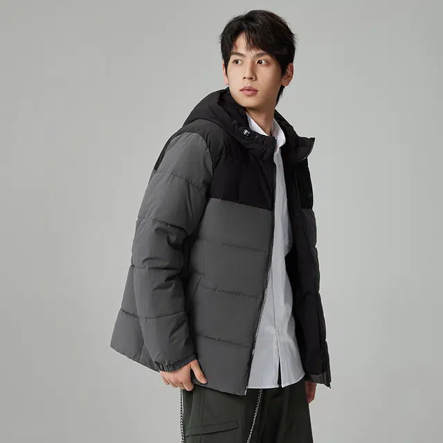 贵人鸟 保暖加厚连帽防风棉服 男女同款