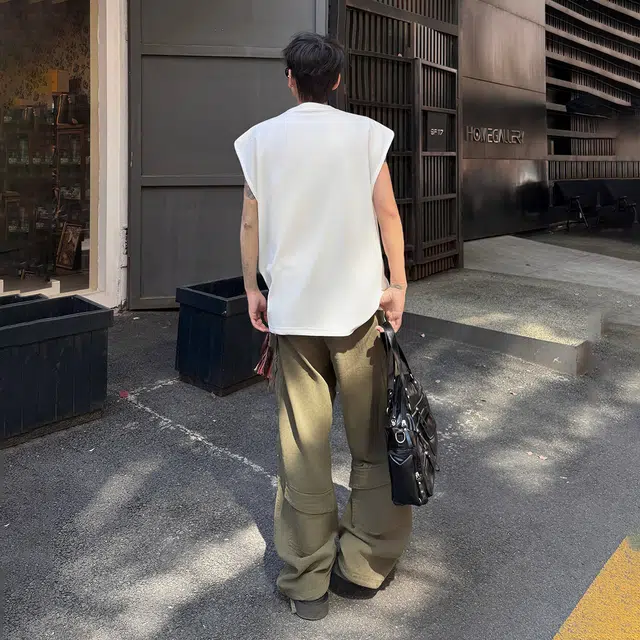 功夫熊猫 运动吸汗排湿坎肩小众设计感潮牌篮球健身宽松潮流美式薄款凉感透气无袖背心 男女同款