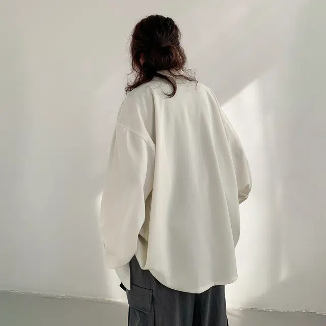 功夫熊猫 美式复古嘻哈街头手绘字母印花简约基础款纯色衬衣时尚潮流百搭翻领单排扣设计轻薄透气痞帅学院风休闲长袖衬衫 男女同款