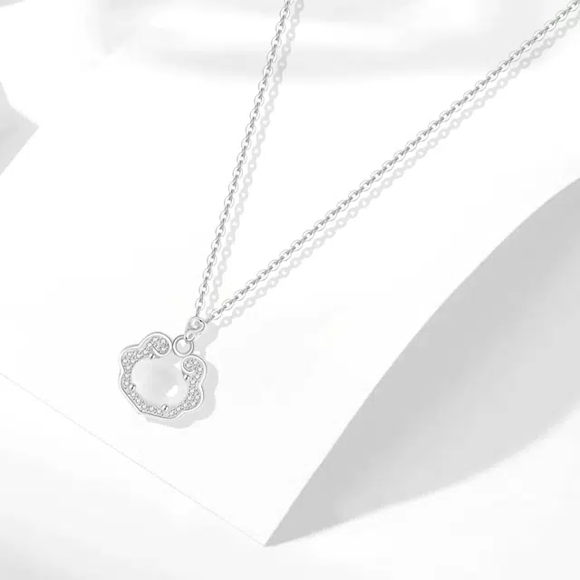 牧言 如意锁 轻奢精致新中式小众浪漫高级感 祥云闪耀招财纳福平安锁百搭妈妈女友锁骨链 日常百搭 好运 琉璃 项链 女款