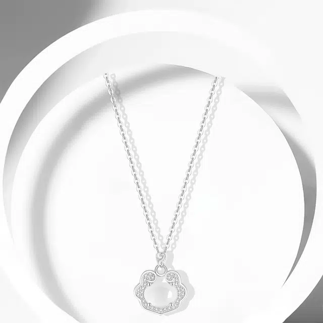 牧言 如意锁 轻奢精致新中式小众浪漫高级感 祥云闪耀招财纳福平安锁百搭妈妈女友锁骨链 日常百搭 好运 琉璃 项链 女款