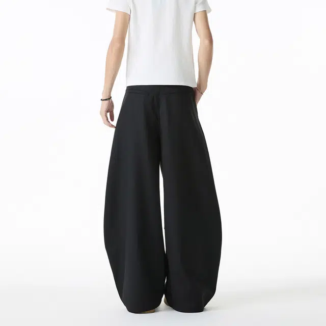 冰飞 美式高街学院风字母印花百搭显瘦日常通勤垂感弯刀休闲西装裤 男女同款