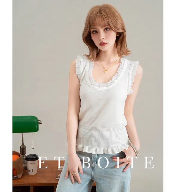 法文箱子 时尚舒适气质背心 女款