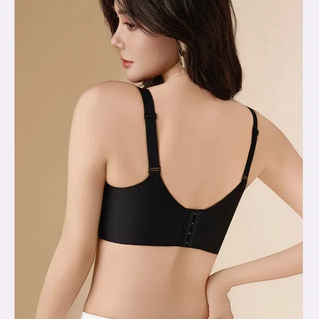 花蔓色 固定杯无痕内衣小胸聚拢显大无钢圈美背防走光定性塑身果冻运动提拉文胸 女款