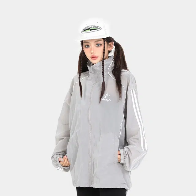花蔓色 薄款宽松舒适 超轻透气速干防晒服 女款