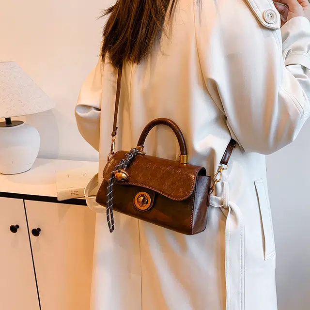 HCXK Vintage PU Shoulder Bag