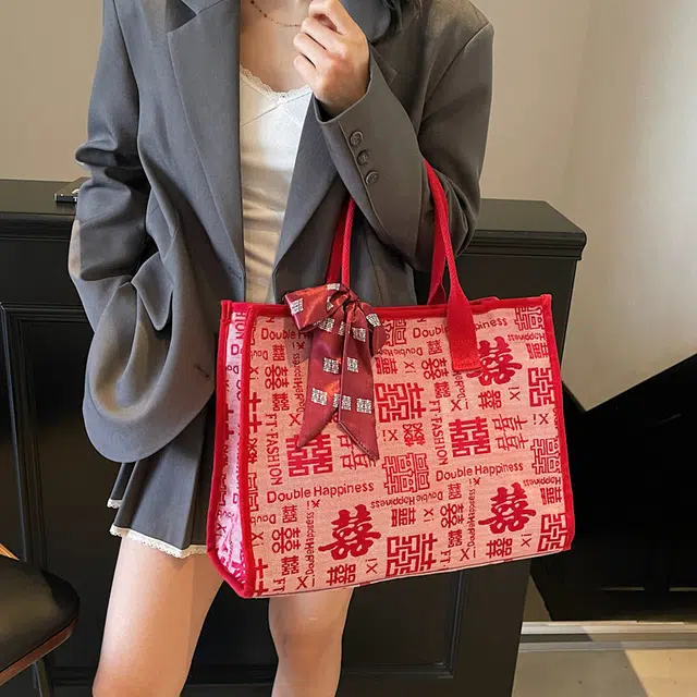 HCXK Pink Shoulder Tote Bag