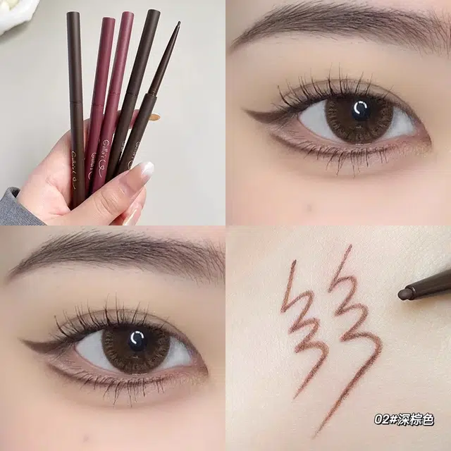 魔诺 吉哩眼线笔胶笔不晕染防水防汗持久红色眼睑下至卧蚕二合一