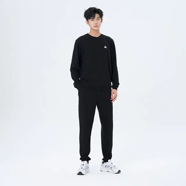 匹克 综合运动系列 纯色休闲长袖卫衣卫裤休闲运动套装 男女同款