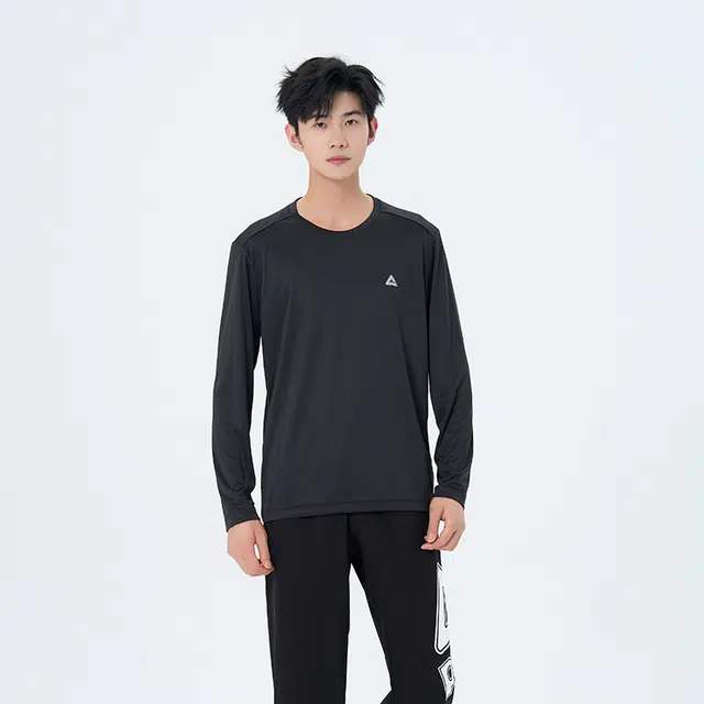 匹克 综合运动系列 圆领修身常规长袖卫衣 男女同款