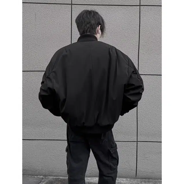 虫小绿 高街潮流飞行员短款加棉保暖棒球服夹克 男女同款