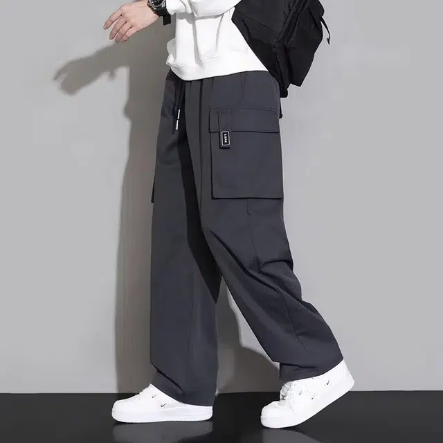 虫小绿 美式复古宽松设计百搭舒适潮流时尚运动休闲裤 男女同款