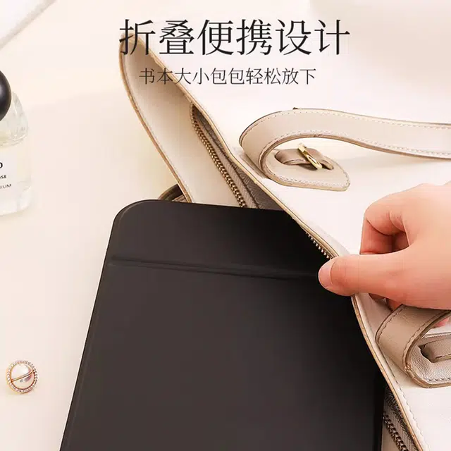 悦语 便携化妆镜女旅游可手持迷你小镜子折叠随身镜