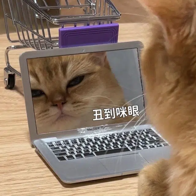 悦语创意迷你电脑小镜笔记本电脑随身带造型便携折叠苹果化妆镜镜子 折叠镜随身小镜