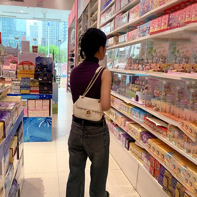 西木汀 情书 高级感小众设计温柔风腋下包链条包 牛剖层革 斜挎单肩包 常规 女款 珍珠白/深邃黑/樱花粉