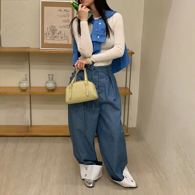 西木汀 布蕾泡芙 小众设计精致小巧高级感百搭通勤 牛皮 波士顿包斜挎手提包 小号 女款 多色