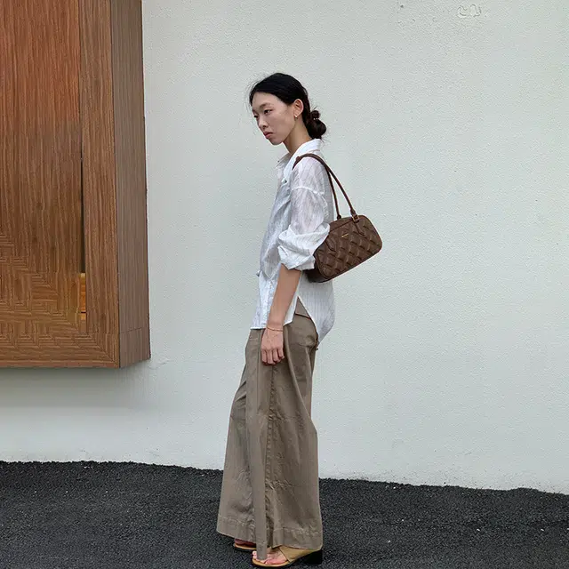 西木汀 奶芙松饼 小众设计高级感通勤百搭波士顿包包 牛皮革 单肩包 常规 女款 美拉德棕/日光黄/深邃黑