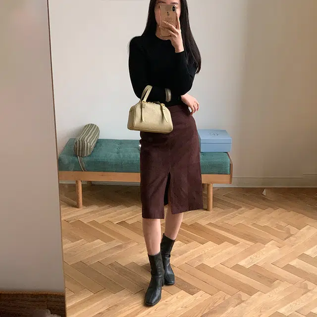 西木汀 布蕾泡芙 小众设计精致小巧高级感百搭通勤 牛皮 波士顿包斜挎手提包 小号 女款 多色