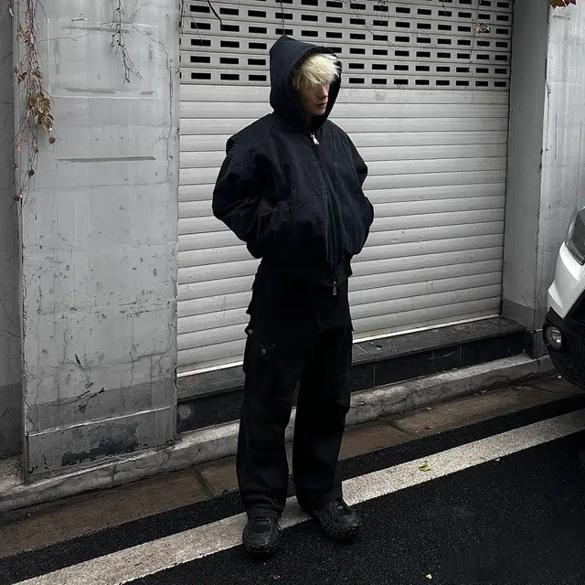 寻星记 美式复古座山雕风格冬季加厚保暖连帽毛领时尚百搭夹克外套棉服 男女同款