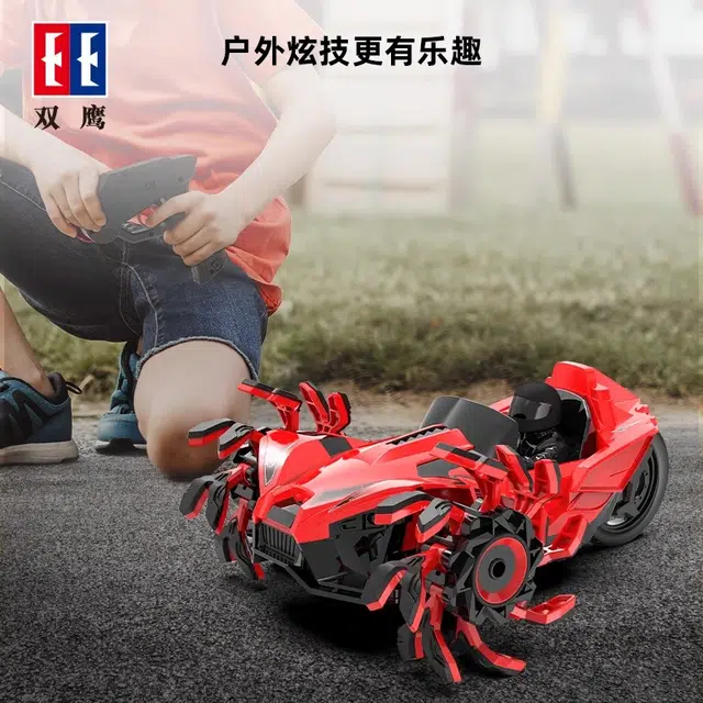 双鹰 爆炸轮三轮特技攀爬越野车 遥控玩具