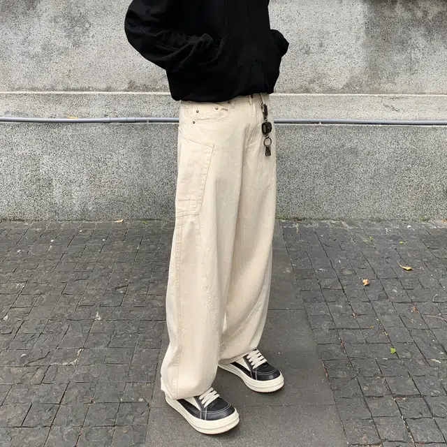遨宇 夏季 美式轻奢高街潮牌痞帅风高端微喇裤情侣潮流高级感百搭休闲户外裤子男 牛仔裤 宽松型 男女同款