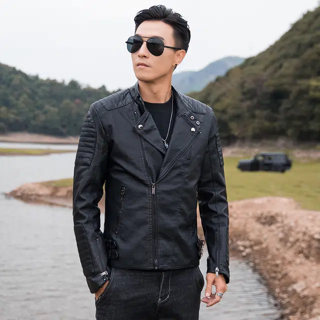 寻星记 加绒美式复古潮流百搭工装夹克外套皮衣 男款