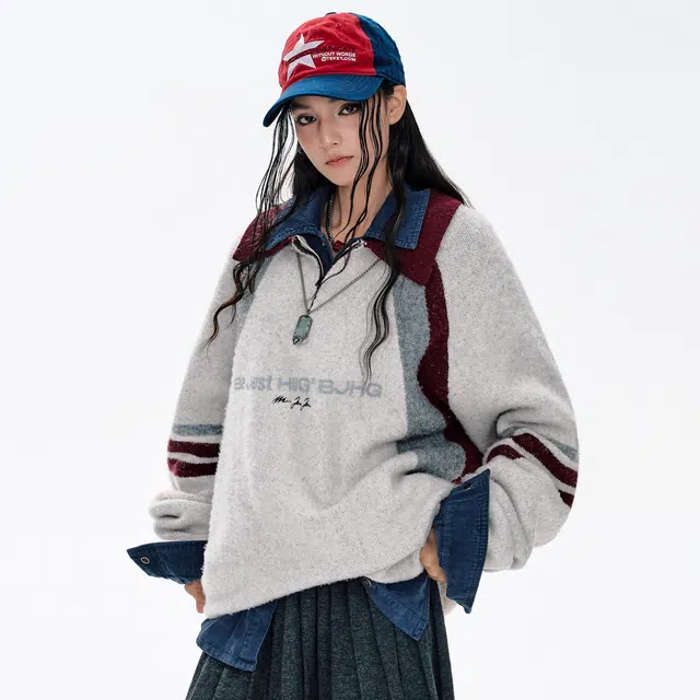 BJHG Reckless Vintage Polo Knit Sweater