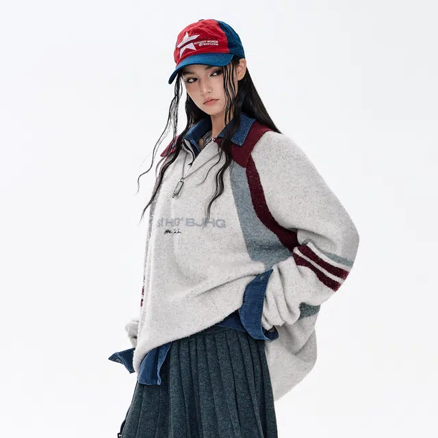 BJHG Reckless Vintage Polo Knit Sweater