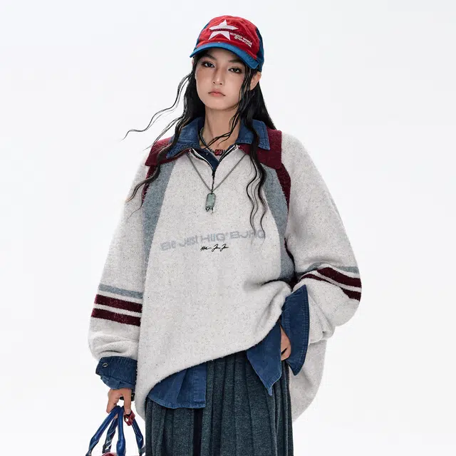 BJHG Reckless Vintage Polo Knit Sweater