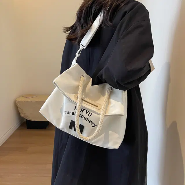 醇龙 大容量时尚上课通勤潮 布 单肩斜挎包 女款 多色