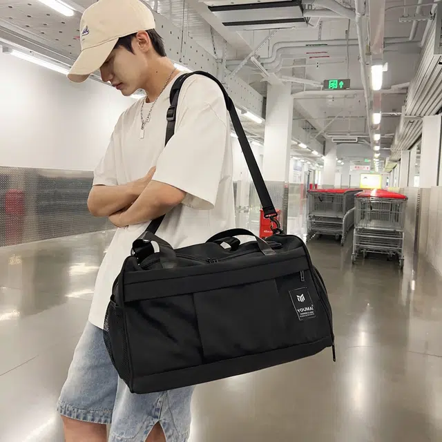 醇龙短途旅行包女行李包男女大容量轻便手提待产包游泳收纳袋运动健身包多色男女款尼龙