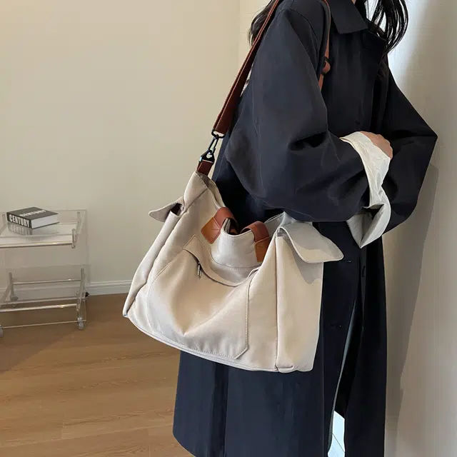 醇龙 大容量日系休闲大学生上课 布 单肩手提斜挎包 女款 多色