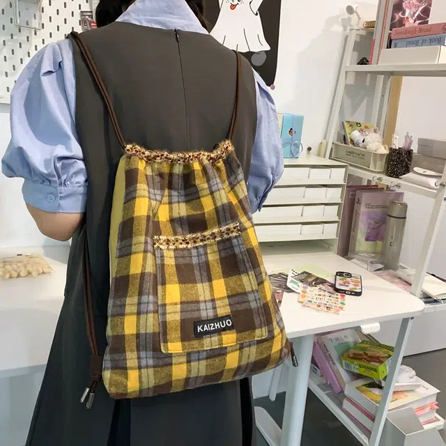 醇龙时尚帆布包女包可爱小熊韩版单肩斜挎包大容量学生手提上课包 帆布