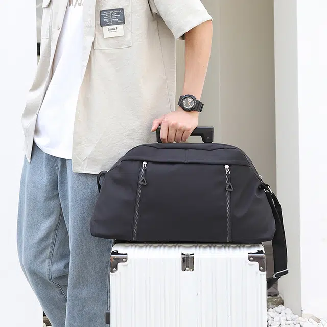 醇龙 大容量短途商务出差旅行包尼龙手提轻便旅游包干湿分离健身包行李袋旅行包 男女同款情侣款 多色