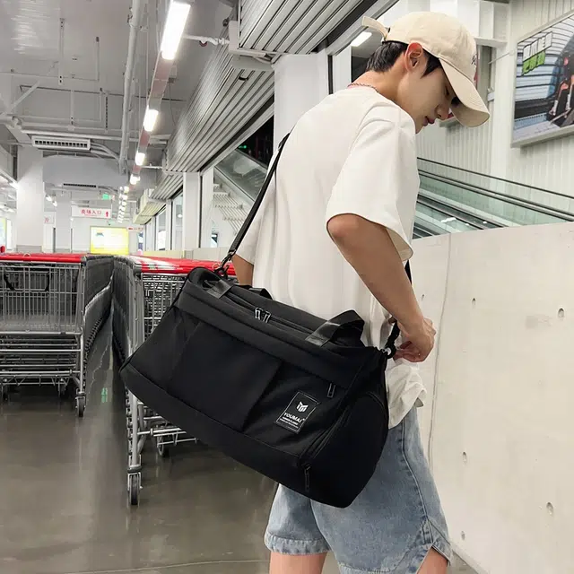 醇龙短途旅行包女行李包男女大容量轻便手提待产包游泳收纳袋运动健身包多色男女款尼龙