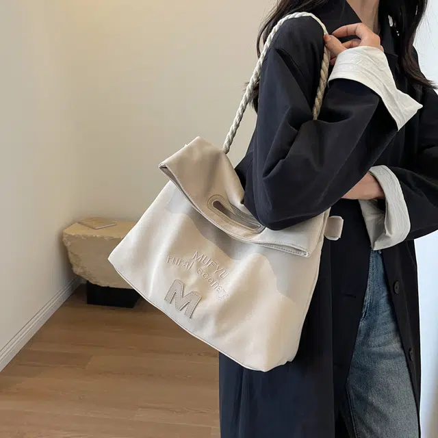 醇龙 大容量时尚上课通勤潮 布 单肩斜挎包 女款 多色