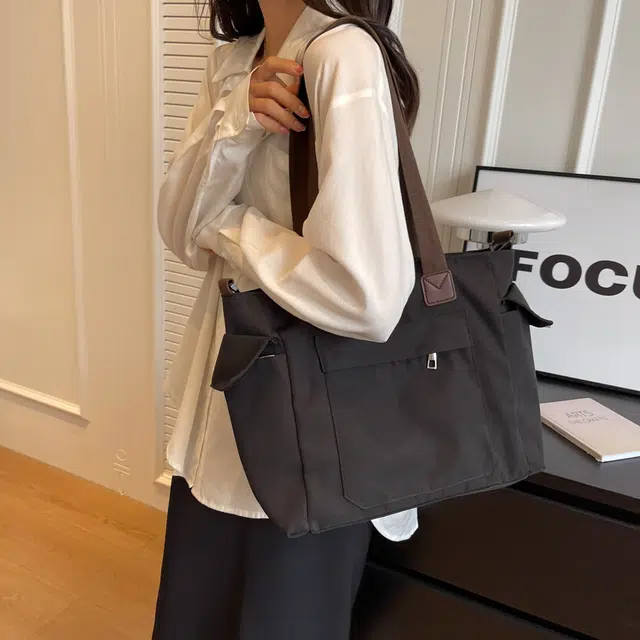 醇龙 大容量日系休闲大学生上课 布 单肩手提斜挎包 女款 多色