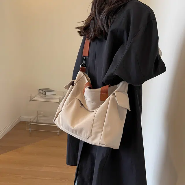 醇龙 大容量日系休闲大学生上课 布 单肩手提斜挎包 女款 多色