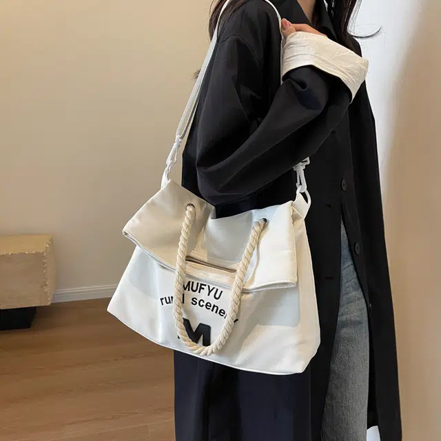 醇龙 大容量时尚上课通勤潮 布 单肩斜挎包 女款 多色