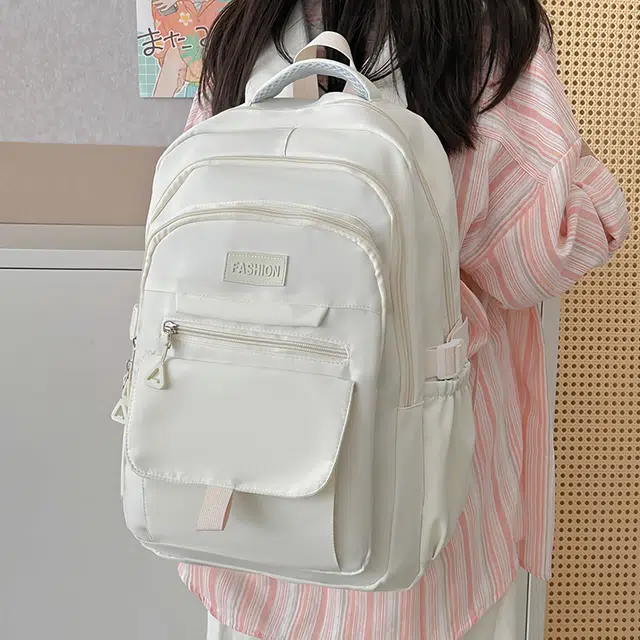 醇龙 简约百搭大容量 尼龙 双肩包 常规 女款 白色/蓝色/黑色/紫色/灰色