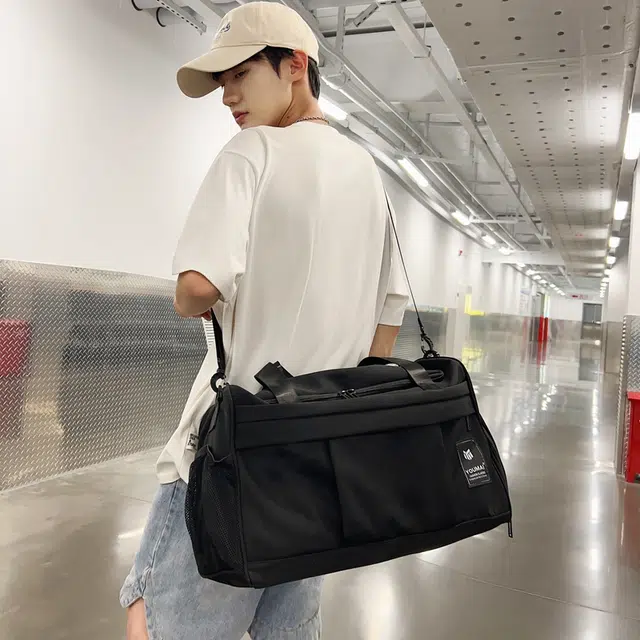 醇龙短途旅行包女行李包男女大容量轻便手提待产包游泳收纳袋运动健身包多色男女款尼龙