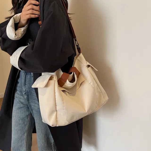 醇龙 大容量日系休闲大学生上课 布 单肩手提斜挎包 女款 多色