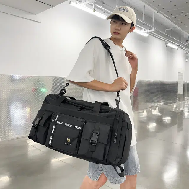 醇龙双肩背包女旅行包男女手提行李轻便牛津布大容量收纳袋待产篮球运动健身包旅行包 男女同款情侣款 多色