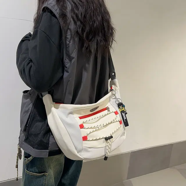 醇龙棉轻便个性休闲斜挎包男女时尚潮流通勤邮差百搭单肩斜挎包女潮多色