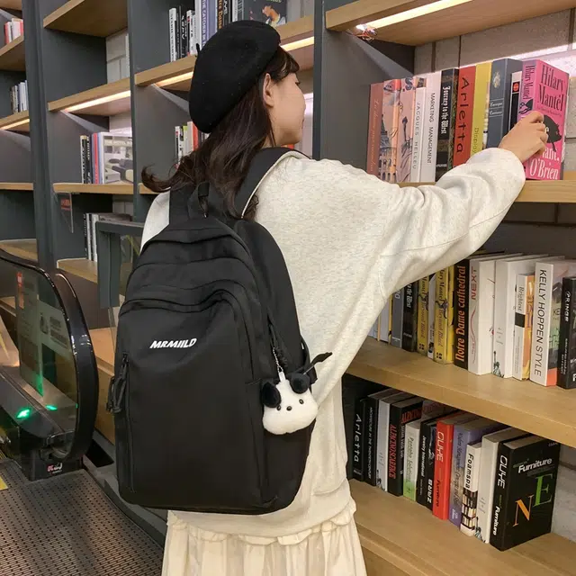 醇龙 简约百搭高颜值 尼龙 双肩包 女款 黑色/白色/黄色/粉色/蓝色